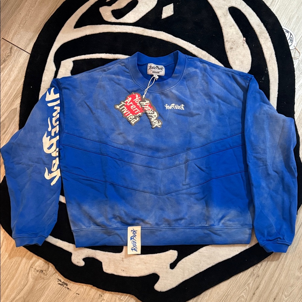 Vibrant Blue Crewneck Sweater by Hyde Park
